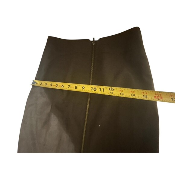 Banana Republic Skirt Mini Size 4 Stretch Lined Side Zip Brown - Picture 7 of 10